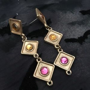 Diamond Dangle Earrings